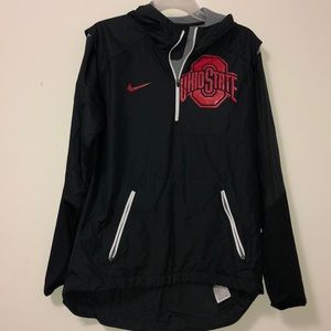 Nike x Ohio State half zip windbreaker